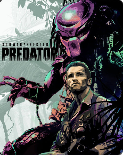 Predator - Arnold Schwarzenegger - Hollywood Action Movie Art Poster Collection - Canvas Prints