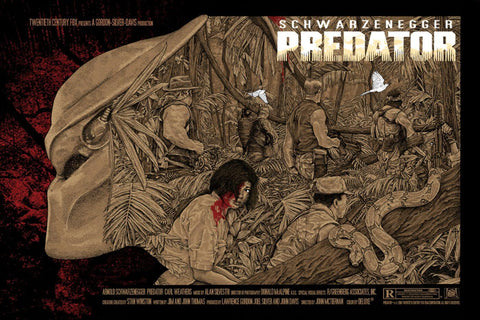 Predator - Arnold Schwarzenegger - Hollywood Action Movie Fan Art Poster Collection - Framed Prints by Tim
