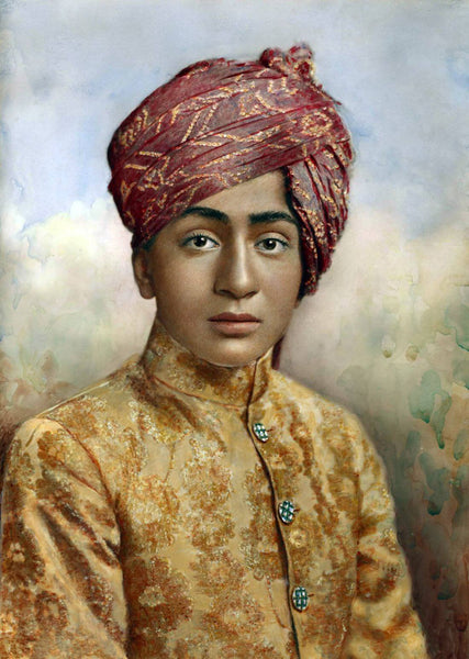 Prince Of Morvi - Vintage Indian Royalty Painting - Framed Prints