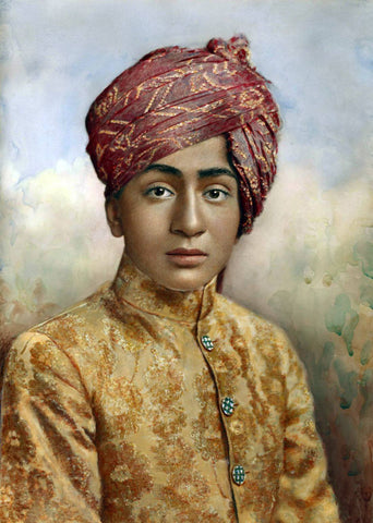 Prince Of Morvi - Vintage Indian Royalty Painting - Framed Prints