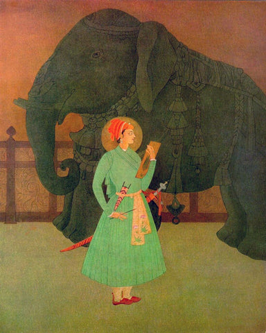 Prince Salim - Abdur Chugtai Painting - Canvas Prints