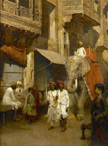 Promenade on an Indian Street - Life Size Posters by Edwin Lord Weeks