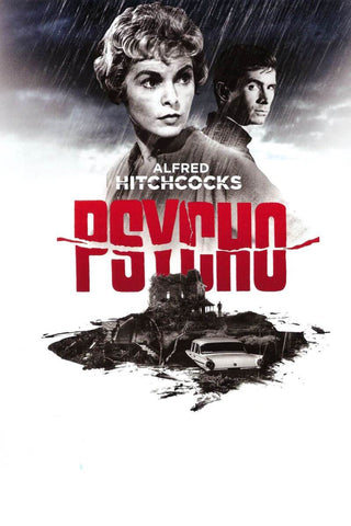 Psycho - Alfred Hitchcock 1960 Classic Horror Movie - Hollywood Movie Poster - Posters