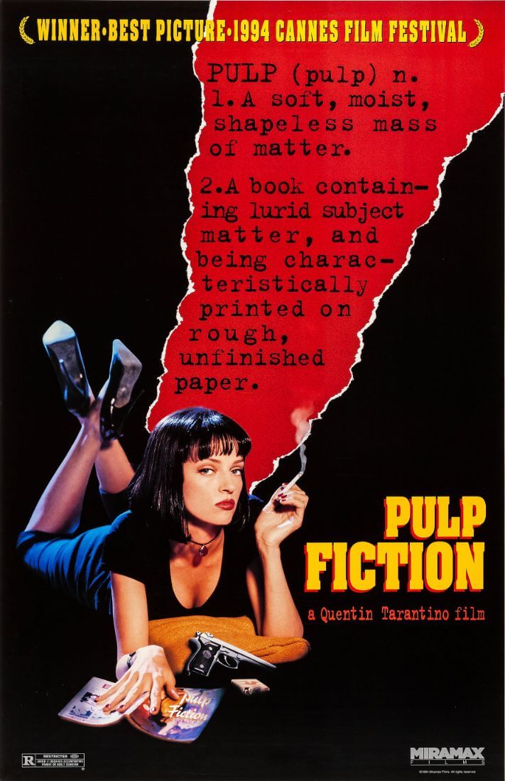 Pulp Fiction - Quentin Tarantino - Original Release Movie Poster - Posters