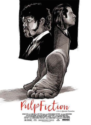Pulp Fiction - Art - Tallenge Quentin Tarantino Hollywood Movie Poster Collection by Joel Jerry