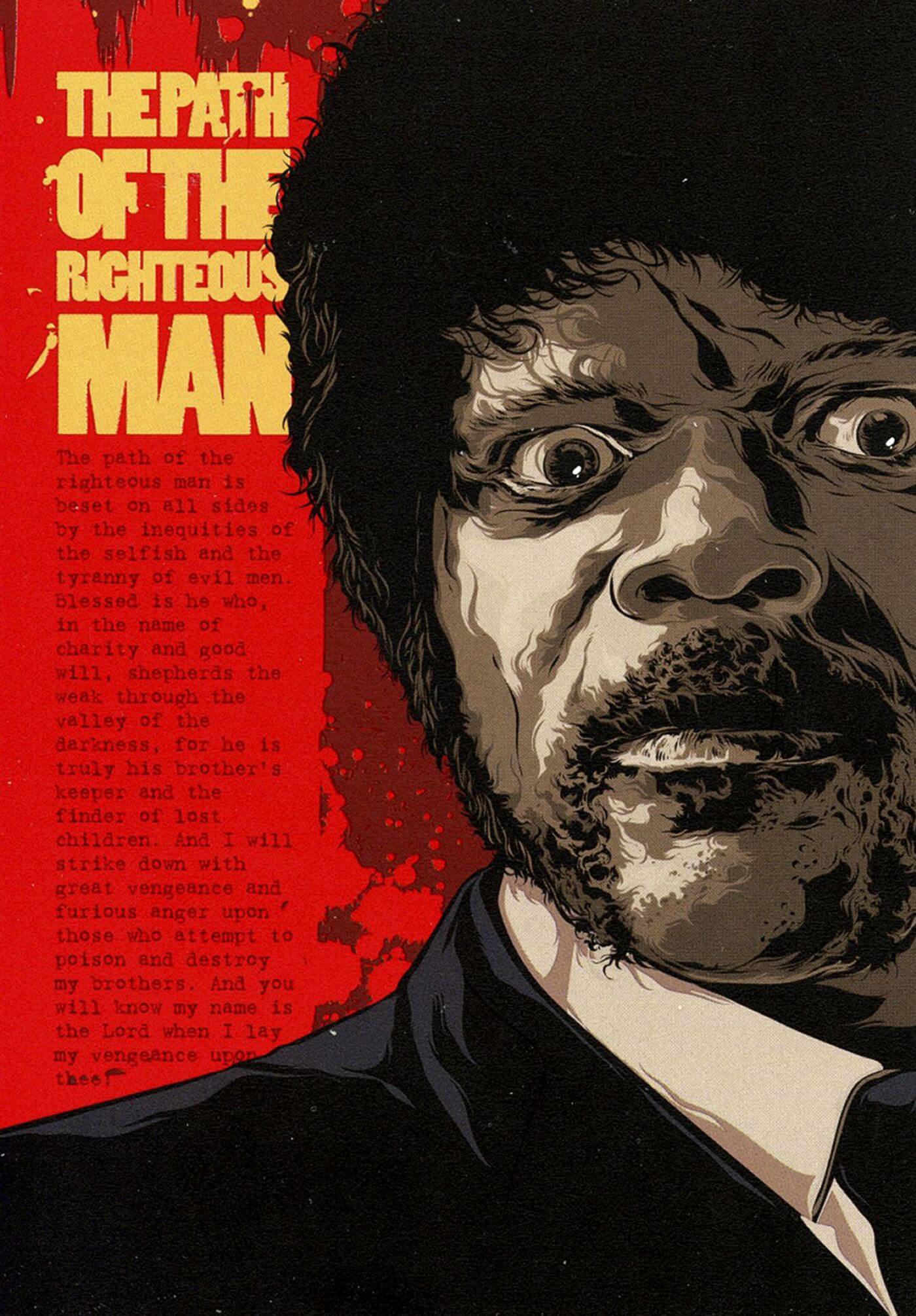 Pulp Fiction Ezekiel 25 17 Samuel L Jackson Quentin