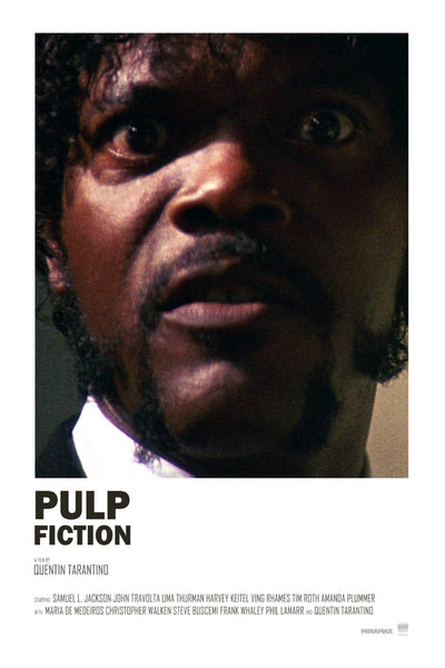 Pulp Fiction - Samuel L Jackson - Tallenge Quentin Tarantino Hollywood Movie Poster Collection - Framed Prints
