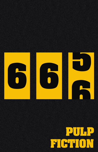 Pulp Fiction 666 - Tallenge Quentin Tarantino Hollywood Movie Minimalist Poster Collection - Canvas Prints