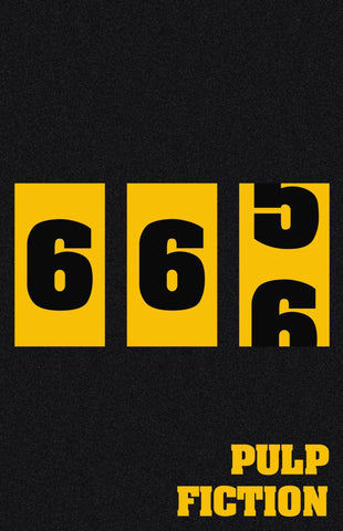 Pulp Fiction 666 - Tallenge Quentin Tarantino Hollywood Movie Minimalist Poster Collection - Canvas Prints