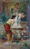 Punished Levity (At Cupids Fountain) - Hans Zatzka - Art Prints