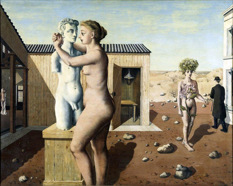 Pygmalion - Surrealism Painting I - Paul Delvaux Painting by Paul Delvaux