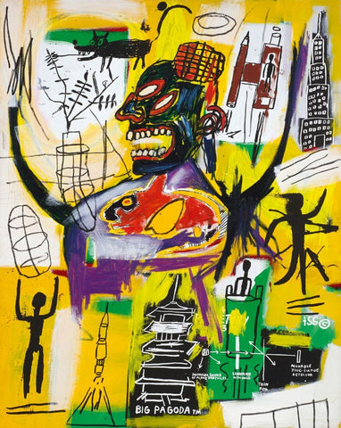 Pyro - Jean-Michel Basquiat - Abstract Expressionist Painting - Large Art Prints