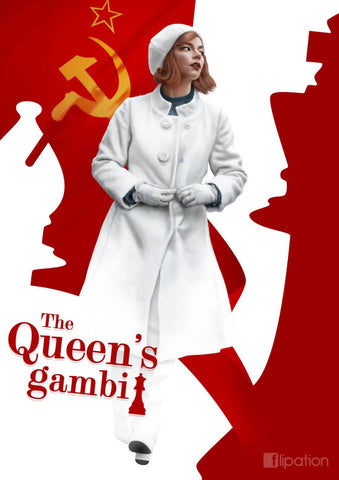 The Queens Gambit - Anya Taylor-Joy - Netflix TV Show Art Poster - Posters by NETFLIX TV SHOWS