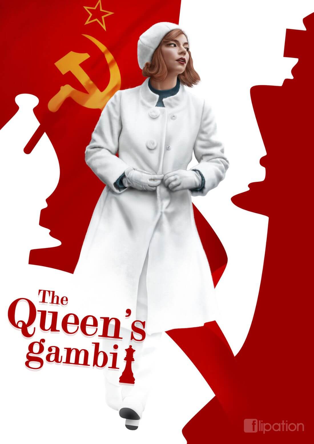 queen's gambit beth harmon benny watts Poster for Sale by lovely
