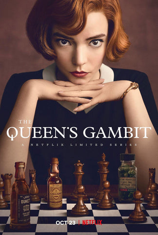 The Queens Gambit - Anya Taylor-Joy  - Netflix TV Show Poster Art - Canvas Prints by NETFLIX TV SHOWS
