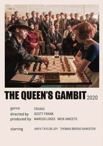The Queen's Gambit - Benny Playing - Netflix TV Show Poster Fan Art - Art Prints