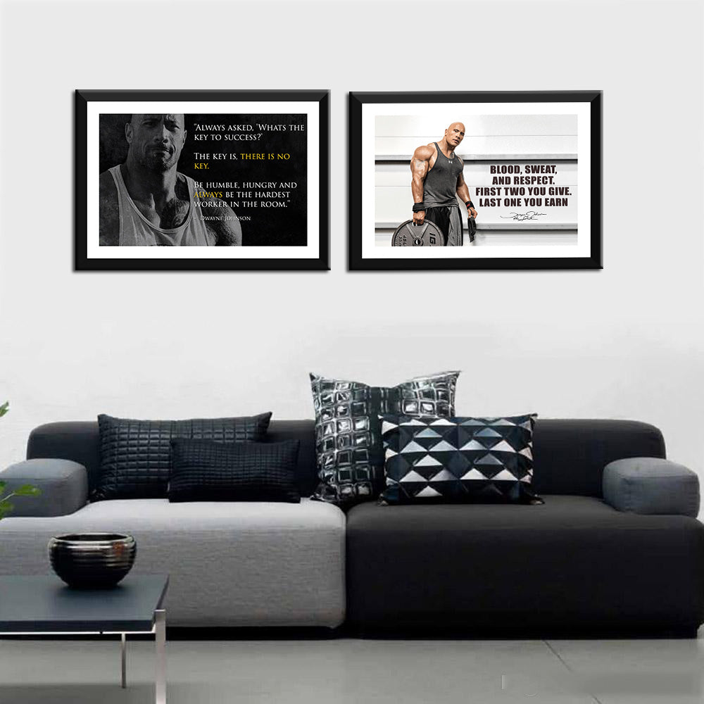 Dwayne Rock Johnson Pillow, Rock Dwayne Johnson Print