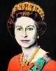 Queen Elizabeth II - (from Reigning Queens Series, Black) - Andy Warhol - Pop Art Print - Framed Prints