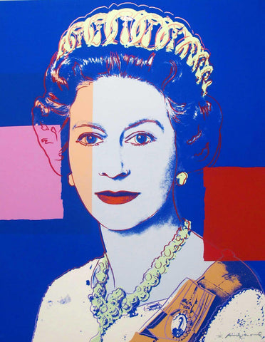 Queen Elizabeth II - (from Reigning Queens Series, Blue) - Andy Warhol - Pop Art Painitng by Andy Warhol
