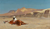 Rider And His Steed In The Desert - Jean-Léon Jerome - Canvas Prints