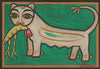Cat And Lobster - Jamini Roy - Canvas Prints