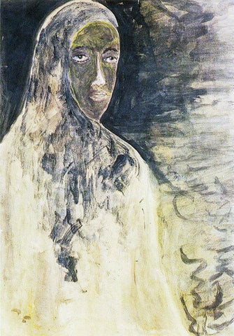 Rabindranath Tagore - Veiled Woman - Framed Prints