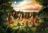 Radha Krishna Raas Leela - Canvas Prints
