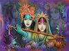 Radha Krishna - Spiritual Love - Framed Prints