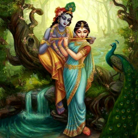 Radha Krishna - Canvas Prints