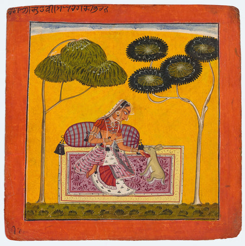 Ragini Suhavi, Wife Of Megha Raga - C.1685–88 - Vintage Indian Miniature Art Painting - Canvas Prints