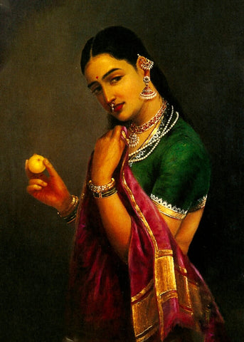 The Coquette by Raja Ravi Varma