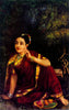 Radha Waiting For Krishna In Kunjavan - Canvas Prints