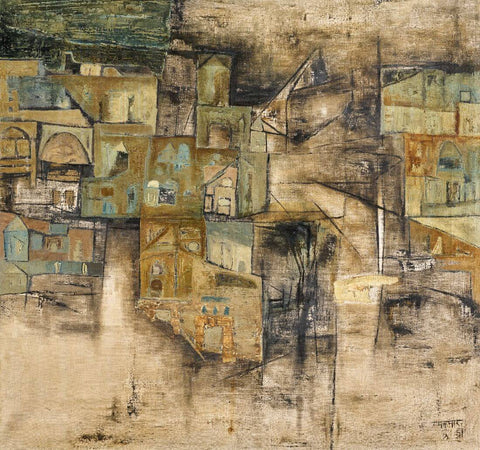 Ram Kumar - Benares Ghat - Canvas Prints