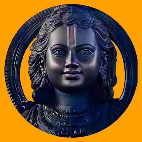 Ram Lalla Idol Face -  Ayodhya Ram Mandir Temple - Large Art Prints