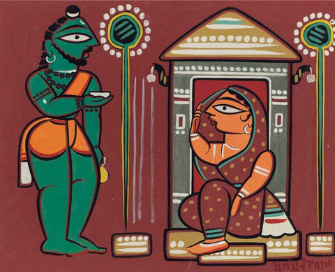 Ram And Sita - Jamini Roy - Life Size Posters