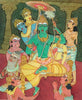 Ram Darbar Pattabhishekam - Ram Laxman Sita and Hanuman - Ramayan Art Famous Painting - Framed Prints
