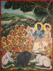 Ramayana Exiled In The Forest, Rama And Lakshmana Instruct Their Army Of Animals. Jaipur, circa 1880 - Indian Miniature Painting From Ramayan - Vintage Indian Art - Life Size Posters