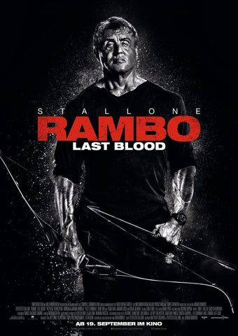 Rambo - Last Blood - Sylvester Sallone - Hollywood English Action Movie Poster - Framed Prints