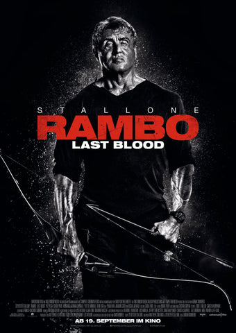 Rambo - Last Blood - Sylvester Sallone - Hollywood English Action Movie Poster by Brad