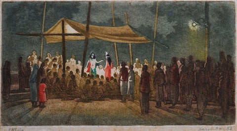 Ramlila - Haren Das - Bengal School Art Etching - Art Prints