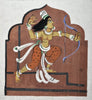 Rati With Her Bow - Nandalal Bose - Haripura Art - Bengal School Indian Painting - Canvas Prints