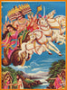 Ravan Kidnaps Sita - Ramayan - Vintage Indian Calendar Art - Framed Prints