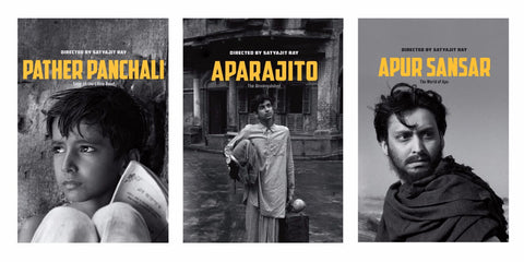 Pather Panchali Trilogy Art Panel - Pather Panchali, Aparajito Apur, Sansar - Satyajit Ray Collection - Art Prints - Framed Prints