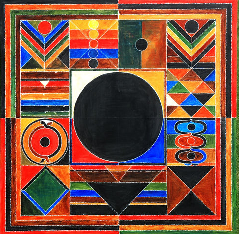 Bindu - Acrylic On Canvas by Sayed Haider Raza