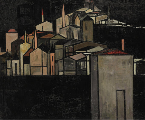 Italian Village - Posters by Sayed Haider Raza