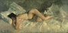 Reclining Nude (Liegender Akt)- George Breitner - Dutch Impressionist Painting - Life Size Posters