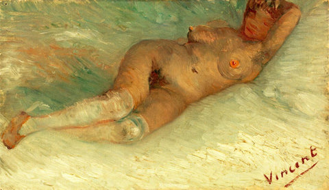 Reclining Nude (Liggend Naakt) - Vincent van Gogh - Painting by Vincent Van Gogh