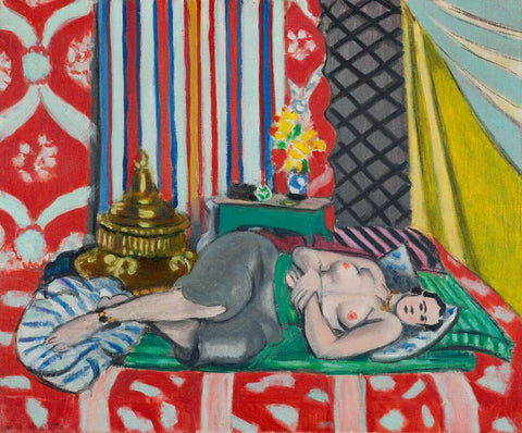 Reclining Odalisque - Henri Matisse - Neo-Impressionist Art Painting - Canvas Prints