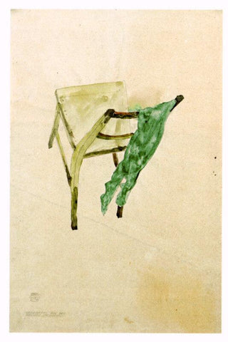 Egon Schiele - Erinnerung An Die Grünen Strümpfe (Recollection Of The Green Stockings) - Art Prints