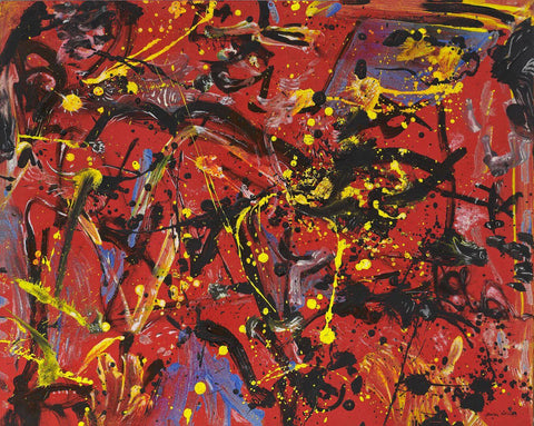 Red Composition - Jackson Pollock - Abstract Expressionism Painting by Jackson Pollock